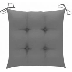 ASUPERMALL Coussins De Chaise 2 Pcs Gris 40x40x7 Cm Tissu 11 ASUPERMALL Coussins De Chaise 2 Pcs Gris 40x40x7 Cm Tissu -banc et tabouret Soldes Boutique 31946575 5