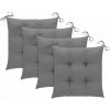 ASUPERMALL Coussins De Chaise 4 Pcs Gris 40x40x7 Cm Tissu -banc et tabouret Soldes Boutique 31946576 1