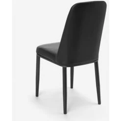 AHD AMAZING HOME DESIGN Chaises Design En Simili Cuir Et Métal Pour Cuisine Bar Restaurant Baden | Noir -banc et tabouret Soldes Boutique 32021694 4