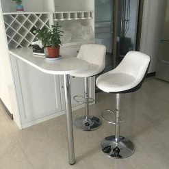 SIFREE Tabouret De Bar Lot De 4 Avec Siège Bien Rembourré,2 Design 2 Couleurs,tabourets En Simili-Cuir Réglable,Blanc Noir 8 SIFREE Tabouret De Bar Lot De 4 Avec Siège Bien Rembourré,2 Design 2 Couleurs,tabourets En Simili-Cuir Réglable,Blanc Noir -banc et tabouret Soldes Boutique 32327511 2