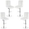 SIFREE Tabouret De Bar Lot De 4 En Similicuir Avec Siège Bien Rembourré, Tabourets Réglable,BLANC 2 SIFREE Tabouret De Bar Lot De 4 En Similicuir Avec Siège Bien Rembourré, Tabourets Réglable,BLANC -banc et tabouret Soldes Boutique 32327561 1