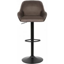 SIFREE Lot De 2 Tabouret De Bar Braga Tissu-Marron -banc et tabouret Soldes Boutique 32327653 3