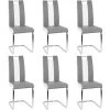 SiFree®Lot de 6 chaises PIA grises et blanches pour salle à manger L 43 x P 58 cm 1 SiFree®Lot de 6 chaises PIA grises et blanches pour salle à manger L 43 x P 58 cm -banc et tabouret Soldes Boutique 32328323 1