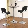 SIFREE Lot De 2 Tabourets De Bar Avec Dossier Hauteur Réglable 62cm - 82cm En Simili PU Et PVC Noir/Blanc 2 SIFREE Lot De 2 Tabourets De Bar Avec Dossier Hauteur Réglable 62cm - 82cm En Simili PU Et PVC Noir/Blanc -banc et tabouret Soldes Boutique 32328607 1