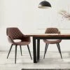 WOMO DESIGN Lot De 2 Chaise Design Rétro Salle à Manger Cuir Synthétique Marron WOMO-DESIGN®