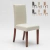 AHD AMAZING HOME DESIGN Chaise De Restaurant Rembourrée En Bois Style Henriksdal Comfort Luxury | Blanc -banc et tabouret Soldes Boutique 32577266 1