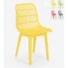 AHD AMAZING HOME DESIGN Chaise En Polypropylène Pour Cuisine, Bar, Restaurant, Jardin Moderne Bluetit | Jaune -banc et tabouret Soldes Boutique 32682897 1