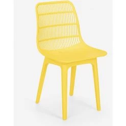 AHD AMAZING HOME DESIGN Chaise En Polypropylène Pour Cuisine, Bar, Restaurant, Jardin Moderne Bluetit | Jaune 10 AHD AMAZING HOME DESIGN Chaise En Polypropylène Pour Cuisine, Bar, Restaurant, Jardin Moderne Bluetit | Jaune -banc et tabouret Soldes Boutique 32682897 4