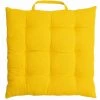 RIDEAUDISCOUNT Galette De Chaise 100% Coton 38 X 38 X 3 Cm à Nouettes Non Déhoussable Uni Jaune - Jaune 1 RIDEAUDISCOUNT Galette De Chaise 100% Coton 38 X 38 X 3 Cm à Nouettes Non Déhoussable Uni Jaune - Jaune -banc et tabouret Soldes Boutique 32701916 1