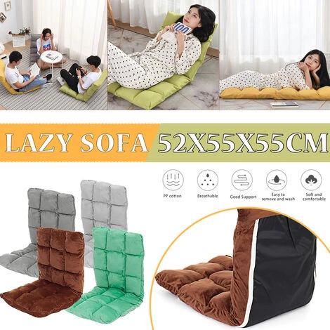 AUGIENB Coussin à Dossier Haut Pour Canapé Simple Pliant Paresseux En Flanelle (vert) 7 AUGIENB Coussin à Dossier Haut Pour Canapé Simple Pliant Paresseux En Flanelle (vert) – Image 5