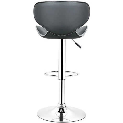SiFree®Lot De 2 Chaises De Bar Design Dossier Rembourré Pivotantes Et Réglables En Hauteur 85 Cm - 105 Cm Gris - Gris 6 SiFree®Lot De 2 Chaises De Bar Design Dossier Rembourré Pivotantes Et Réglables En Hauteur 85 Cm - 105 Cm Gris - Gris – Image 4