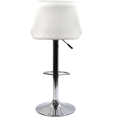 YONGQING Lot De 2Tabouret De Bar Avec Siège Bien Rembourré,tabourets En Cuir Artificiel - Noir-blanc 4 YONGQING Lot De 2Tabouret De Bar Avec Siège Bien Rembourré,tabourets En Cuir Artificiel - Noir-blanc – Image 2