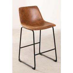 Tabouret Haut Rembourré En Similicuir Ody Style SKLUM En Similicuir - Fer Camel Vintage - ↑65 Cm Camel Vintage 8 Tabouret Haut Rembourré En Similicuir Ody Style SKLUM En Similicuir - Fer Camel Vintage - ↑65 Cm Camel Vintage -banc et tabouret Soldes Boutique 33109956 2