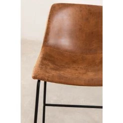 Tabouret Haut Rembourré En Similicuir Ody Style SKLUM En Similicuir - Fer Camel Vintage - ↑65 Cm Camel Vintage 11 Tabouret Haut Rembourré En Similicuir Ody Style SKLUM En Similicuir - Fer Camel Vintage - ↑65 Cm Camel Vintage -banc et tabouret Soldes Boutique 33109956 5