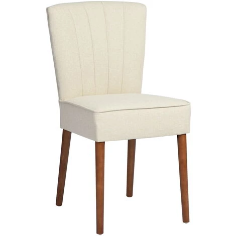 HOMEINBOX 3784 Thaddeus Salle à Manger Lot De 2 Chaises Capitonnées En Tissu Beige 4 HOMEINBOX 3784 Thaddeus Salle à Manger Lot De 2 Chaises Capitonnées En Tissu Beige – Image 2