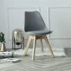 SKECTEN 4 Chaises Design Confortable Moderne, Chaise Salle A Manger Scandinave Rétro Pied En Bois, Chaise De Cuisine Contemporain Rembourré, Gris Foncé 1 SKECTEN 4 Chaises Design Confortable Moderne, Chaise Salle A Manger Scandinave Rétro Pied En Bois, Chaise De Cuisine Contemporain Rembourré, Gris Foncé -banc et tabouret Soldes Boutique 33223654 1