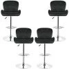 Skecten TANK TABOURETS DE BAR LOT DE 4 NOIR Style Contemporain Réglable En Hauteur De 55 à 75 Cm -banc et tabouret Soldes Boutique 33223912 1