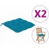 ASUPERMALL Coussins De Chaise 2 Pcs Bleu Clair 40x40x7 Cm Tissu 1 ASUPERMALL Coussins De Chaise 2 Pcs Bleu Clair 40x40x7 Cm Tissu -banc et tabouret Soldes Boutique 33374859 1