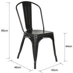 SKECTEN Lot De 4 Chaises De Salle à Manger Industrielles Rétro En Métal - Dossier Amovible Pour En Faire Des Tabourets - Pour Cuisine Ou Bar - Pour L’intérieur Et L’extérieur - Antirouille Et Empilable - Noir 9 SKECTEN Lot De 4 Chaises De Salle à Manger Industrielles Rétro En Métal - Dossier Amovible Pour En Faire Des Tabourets - Pour Cuisine Ou Bar - Pour L’intérieur Et L’extérieur - Antirouille Et Empilable - Noir -banc et tabouret Soldes Boutique 33432257 3