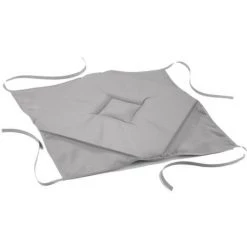 Paris Prix - Galette De Chaise "essentiel" 36x36cm Gris