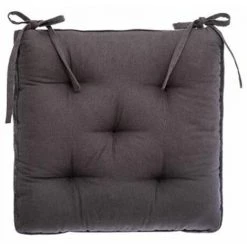 ATMOSPHERA, CRATEUR D'INTRIEUR Galette De Chaise En Velours "Zada" 38x38cm Gris 7 ATMOSPHERA, CRATEUR D'INTRIEUR Galette De Chaise En Velours "Zada" 38x38cm Gris -banc et tabouret Soldes Boutique 33663994 2