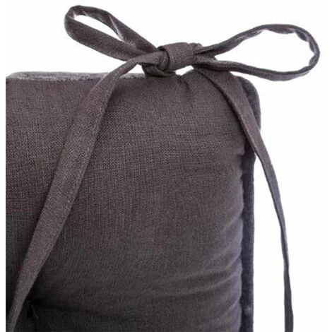 ATMOSPHERA, CRATEUR D'INTRIEUR Galette De Chaise En Velours "Zada" 38x38cm Gris 6 ATMOSPHERA, CRATEUR D'INTRIEUR Galette De Chaise En Velours "Zada" 38x38cm Gris – Image 4