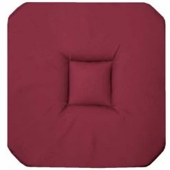 Paris Prix - Galette De Chaise "panama" 36x36cm Bordeaux