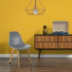 Paris Prix - Lot De 2 Chaises Scandinave "coquil" 82cm Gris -banc et tabouret Soldes Boutique 33673290 5