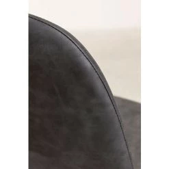 Chaise De Bureau En Similicuir Glamm SKLUM Simili Cuir - Acier Anthracite - Anthracite -banc et tabouret Soldes Boutique 33872863 5