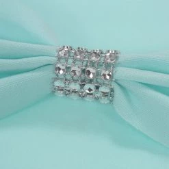 ASUPERMALL Bling Bling Mariage Chaise Ceintures Arcs Elastique Spandex Chaise Sash Couvre Bandes De Mariage Fournitures Decorations, Bleu Clair, 50 Pcs - Bleu Clair, 50 Pcs -banc et tabouret Soldes Boutique 34204693 5