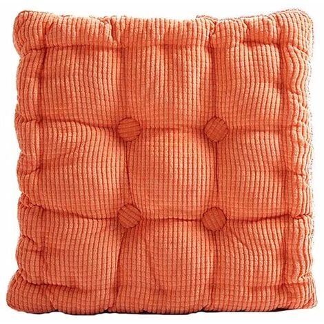 ILOVEMILAN Galette De Chaise, Coussin D'assise, 40 X 40 Cm, Orange 3 ILOVEMILAN Galette De Chaise, Coussin D'assise, 40 X 40 Cm, Orange