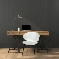 ALTOBUY ZENN - Lot De 2 Chaises Coque Rembourrée Blanche - Blanc -banc et tabouret Soldes Boutique 34720173 3