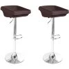 Lot De 2 Tabourets De Bar Design Marrons - Udine - Designetsamaison -banc et tabouret Soldes Boutique 35100317 1