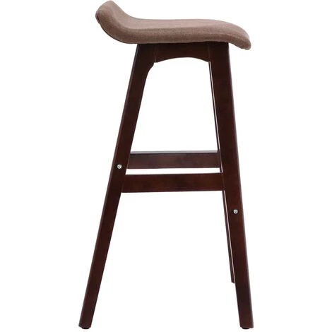 TRUE DEAL Chaises De Bar 2 Pcs Taupe Tissu 7 TRUE DEAL Chaises De Bar 2 Pcs Taupe Tissu – Image 5