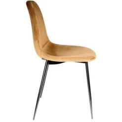 HOME DÉCO FACTORY Chaise Velours Côtelé Giulia Jaune Moutarde - Jaune Moutarde - Jaune Moutarde 10 HOME DÉCO FACTORY Chaise Velours Côtelé Giulia Jaune Moutarde - Jaune Moutarde - Jaune Moutarde -banc et tabouret Soldes Boutique 35115042 4