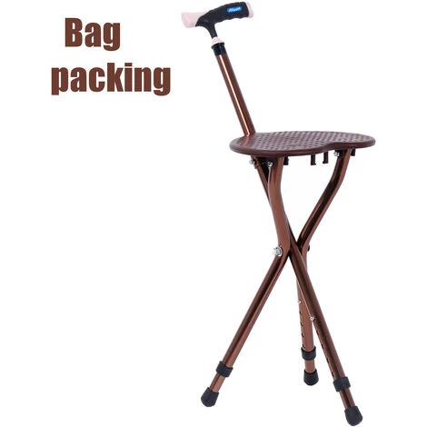Baton De Marche Pliant Réglable De Tabouret De Chaise De Canne De Marche Avec Le Siège Portable SwagX 3 Baton De Marche Pliant Réglable De Tabouret De Chaise De Canne De Marche Avec Le Siège Portable SwagX
