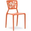 PRIVATEFLOOR Chaise Viena Orange Clair - PP, Plastique - Orange Clair -banc et tabouret Soldes Boutique 35327497 1