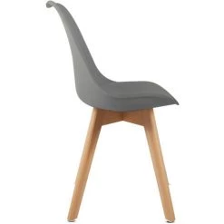 MC HAUS Pack 2 Chaises De Salle A Manger, Design Moderne, Chaises Tulip Pour Salon, Bureau, La Salle De Séjour Ou Terrasse, Dossier Ergonomique, Siege Rembourre Et Pieds En Bois, Style Scandinave, Gris Fonce 9 MC HAUS Pack 2 Chaises De Salle A Manger, Design Moderne, Chaises Tulip Pour Salon, Bureau, La Salle De Séjour Ou Terrasse, Dossier Ergonomique, Siege Rembourre Et Pieds En Bois, Style Scandinave, Gris Fonce -banc et tabouret Soldes Boutique 35601000 3