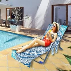 BARES Couverture De Chaise De Plage - Couverture Plage Serviette Piscine Serviette Plage Chaise Couverture Multifonctionnel Chaise Transats Pour Le Soleil En Plein Air -banc et tabouret Soldes Boutique 35612393 4