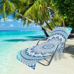 BARES Couverture De Chaise De Plage - Couverture Plage Serviette Piscine Serviette Plage Chaise Couverture Multifonctionnel Chaise Transats Pour Le Soleil En Plein Air -banc et tabouret Soldes Boutique 35612393 5