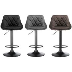 Aqrau Tabouret De Bar Flannel Stool Top Spoon | Noir 2 Pcs 11 Aqrau Tabouret De Bar Flannel Stool Top Spoon | Noir 2 Pcs -banc et tabouret Soldes Boutique 35618323 5