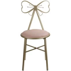 TIGA Chaise Tabouret De Maquillage 79.5cm Pour Chambre Salle De Bain 150KG Max. Rose Cuir PU -banc et tabouret Soldes Boutique 35626116 3