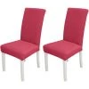 HAPPYSHOPPING 2pcs Housse De Chaise De Salle A Manger, Housse De Chaise Amovible Haute Extensibilite Housse De Protection De Siege De Chaise Lavable, Jacquard Losange, Housse De Chaise Pour La Fete A La Maison Hotel Ceremonie De Mariage,Rouge,modele:Rouge -banc et tabouret Soldes Boutique 35780513 1