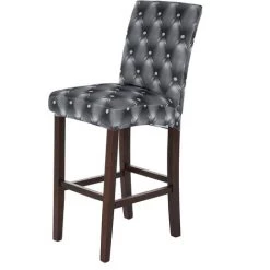 ASUPERMALL Banquet De Mariage Decorations Amovible Lavable Chaise Couverture President Elastique Spandex Cover Covers Impression 3D Home Ceremonie President Seat, Gris Fonce - Gris Fonce -banc et tabouret Soldes Boutique 35812235 2