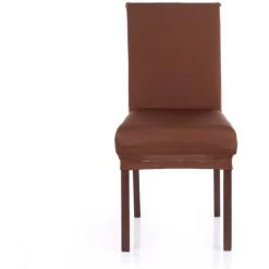HAPPYSHOPPING Housse De Chaise De Salle A Manger Courte Amovible Et Extensible De Haute Qualite Housse De Chaise En Spandex En Soie De Lait Doux Housse Pour La Fete De Mariage Hotel Salle A Manger Ceremonie Chaise Housses De Siege,modele:Marron 8 HAPPYSHOPPING Housse De Chaise De Salle A Manger Courte Amovible Et Extensible De Haute Qualite Housse De Chaise En Spandex En Soie De Lait Doux Housse Pour La Fete De Mariage Hotel Salle A Manger Ceremonie Chaise Housses De Siege,modele:Marron -banc et tabouret Soldes Boutique 35862412 2