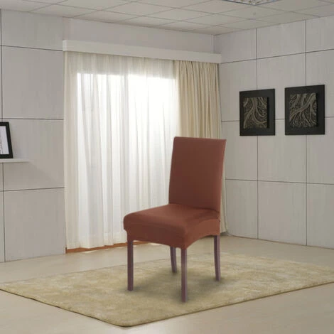 HAPPYSHOPPING Housse De Chaise De Salle A Manger Courte Amovible Et Extensible De Haute Qualite Housse De Chaise En Spandex En Soie De Lait Doux Housse Pour La Fete De Mariage Hotel Salle A Manger Ceremonie Chaise Housses De Siege,modele:Marron 5 HAPPYSHOPPING Housse De Chaise De Salle A Manger Courte Amovible Et Extensible De Haute Qualite Housse De Chaise En Spandex En Soie De Lait Doux Housse Pour La Fete De Mariage Hotel Salle A Manger Ceremonie Chaise Housses De Siege,modele:Marron – Image 3