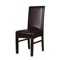 HAPPYSHOPPING 2 Pieces Une Piece En Cuir PU Extensible Chaise De Salle A Manger Housses De Siege Arriere Etanche A L'huile Etanche A La Poussiere Chaise De Ceremonie Housses Protecteurs-marron,modele:Marron 9 HAPPYSHOPPING 2 Pieces Une Piece En Cuir PU Extensible Chaise De Salle A Manger Housses De Siege Arriere Etanche A L'huile Etanche A La Poussiere Chaise De Ceremonie Housses Protecteurs-marron,modele:Marron -banc et tabouret Soldes Boutique 35862466 3