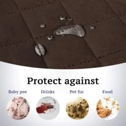 BEARSU Housse De Chaise Réversible Pour Chien Protecteur De Canapé Pour Animaux Housse De Chaise Housse De Chaise De 2" Sangles D'épaisseur Protecteur De Chaise Antidérapant Souple Largeur D'assise Matelassée Jusqu'à 21" (Chaise, Marron/beige) 10 BEARSU Housse De Chaise Réversible Pour Chien Protecteur De Canapé Pour Animaux Housse De Chaise Housse De Chaise De 2" Sangles D'épaisseur Protecteur De Chaise Antidérapant Souple Largeur D'assise Matelassée Jusqu'à 21" (Chaise, Marron/beige) -banc et tabouret Soldes Boutique 36147049 4