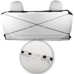 ASUPERMALL Housse De Siege De Banquette Arriere Impermeable 600D Oxford Noir Coussin De Siege Resistant A L'Eau Protection De Siege Universelle Pour La Plupart Des Voitures Et Camion Suv,Noir -banc et tabouret Soldes Boutique 36417788 4