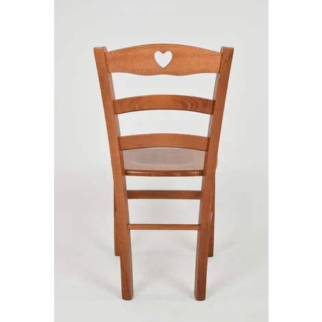 T M C S Tommychairs - Set 4 Chaises CUORE Pour Cuisine, Bar Et Salle à Manger, Robuste Structure En Bois De Hêtre Peindré En Couleur Cerisier Et Assise En Bois 7 T M C S Tommychairs - Set 4 Chaises CUORE Pour Cuisine, Bar Et Salle à Manger, Robuste Structure En Bois De Hêtre Peindré En Couleur Cerisier Et Assise En Bois – Image 5